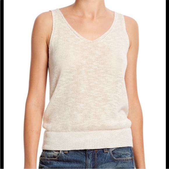 Michael Stars XS Top v neck Chalk white Katrina Soft Retail $108 - Picture 8 of 8